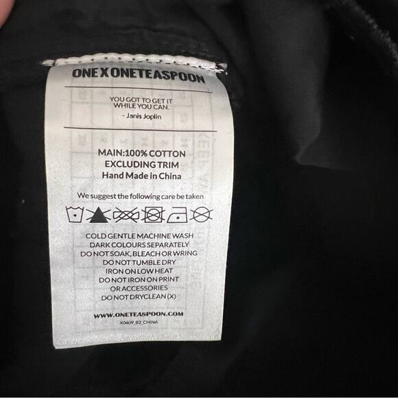 One Teaspoon Awesome Baggies Patch Distressed Jeans in Black Van - Picture 4 of 9